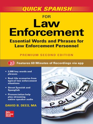 cover image of Quick Spanish for Law Enforcement, Premium